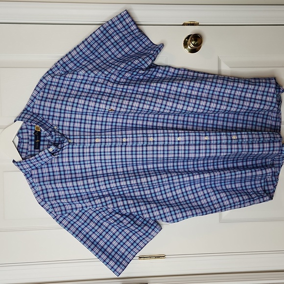 Ralph Lauren Other - Men's Ralph Lauren pink white blue plaid short sleeve button down shirt summer